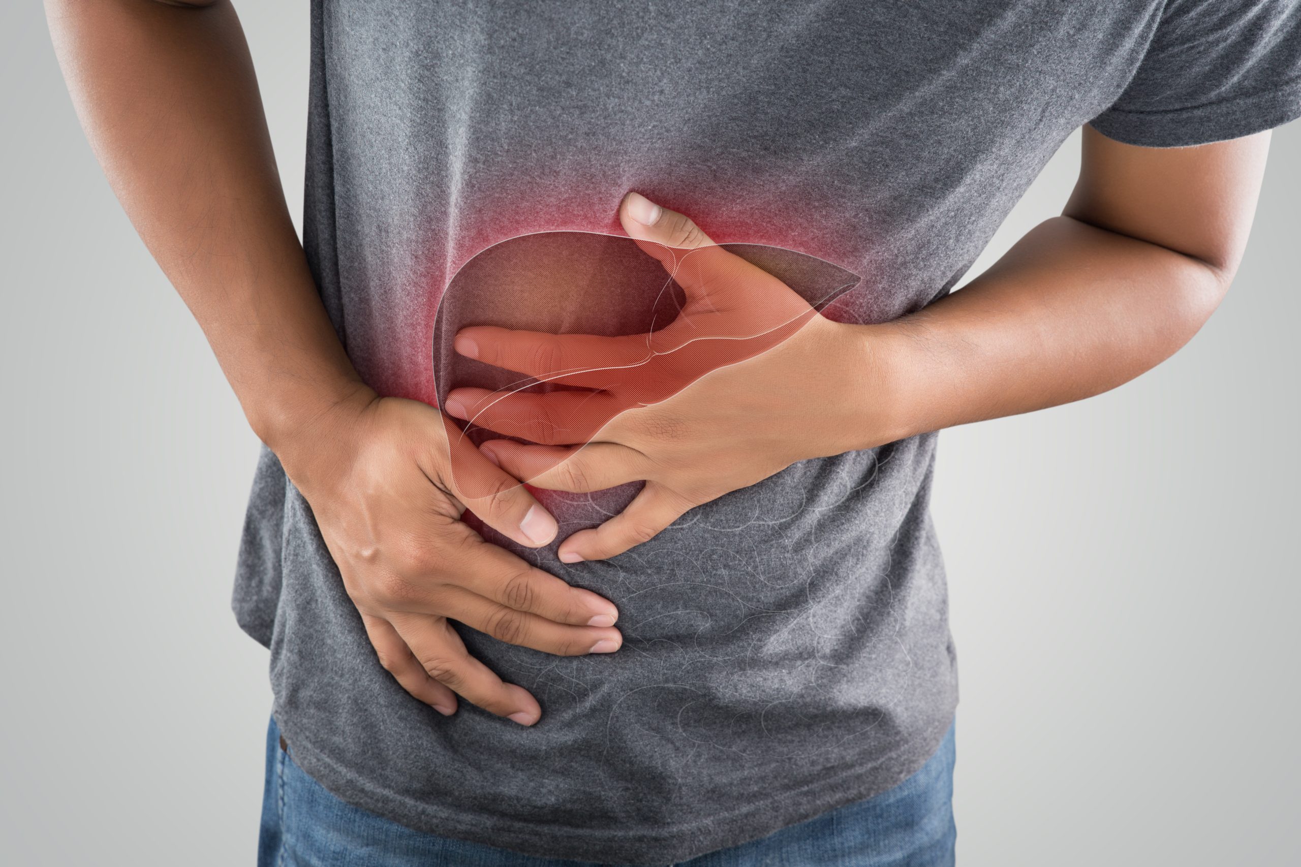 Man with Fatty Liver Disease